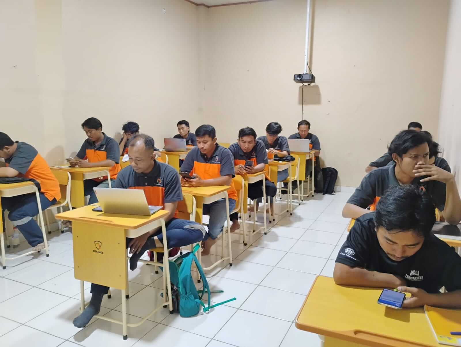 Student undergoing certificate skills assessment