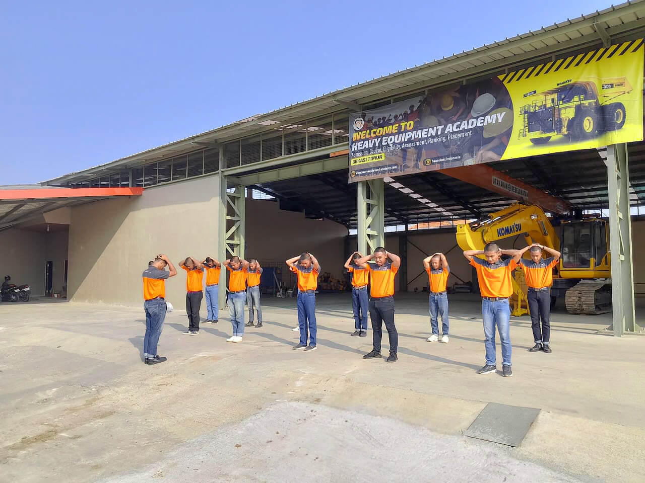 Workshop training area for practical sessions